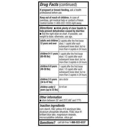 IBS LABS Diarrhea Relief, Loperamide  2mg - 200 Caplets (Generic Imodium)
