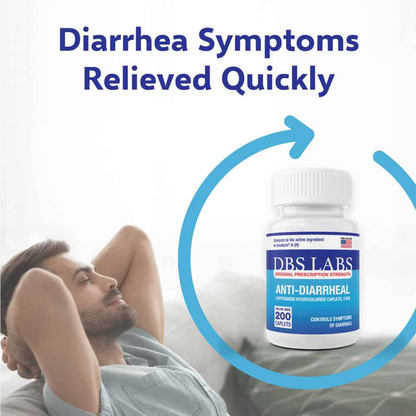 Diarrheal Prevention Medicine 2mg 200 Caplets, By DM